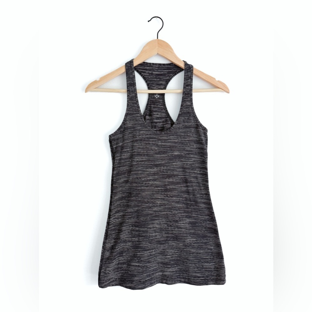 Lululemon Cool Racerback Wee Are From Space Dark Carbon Ice Grey - Size 4